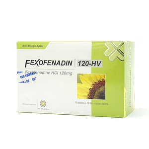 Fexofenadin 120 (Hộp 10 Vỉ x 10 Viên)