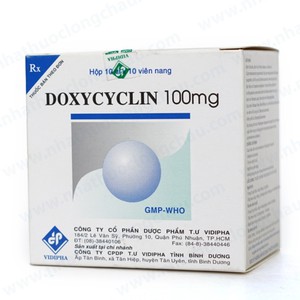 Doxycyclin 100Mg Vidipha (Hộp 10 vỉ x 10 viên)