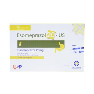 Esomeprazol 20 Us Pharma (Hộp 3 Vỉ x 10 Viên)
