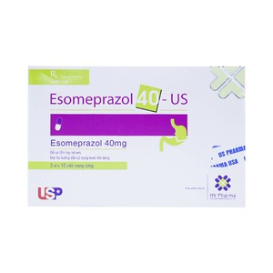 Esomeprazol 40 Us Pharma (Hộp 3 vỉ x 10 viên)