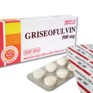 Griseofulvin 500Mg (2 Vỉ x 10 Viên)
