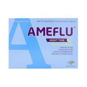 New Ameflu Night Time (Hộp 10 Vỉ X 10 Viên)
