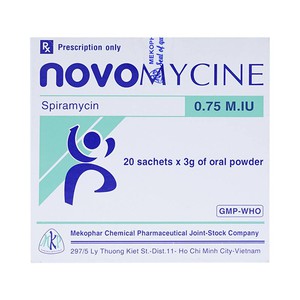Novomycine 0.75 Miu (Hộp 20 gói x 3 g)