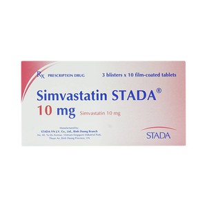 Simvastatin Stada® 10Mg (Hộp 3 Vỉ x 10 Viên)