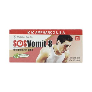 Sos Vomit 8 Ampharco 3X10 - Bạc Hà (Hộp 3 Vỉ x 10 Viên)