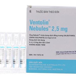 Ventolin Nebules 2,5Mg (6 vỉ x 5 ống)