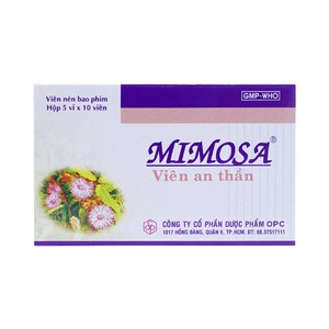Viên An Thần Mimosa (Hộp 5 vỉ x 10 viên)