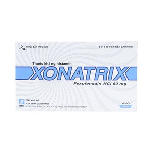 Xonatrix 60 (Hộp 3 vỉ x 10 viên)