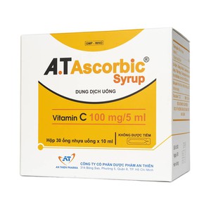 A.t Ascorbic Syrup An Thiên 30 Ống X 10Ml - Dung Dịch Uống