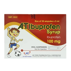 A.t Ibuprofen Syrup 100Mg An Thiên 30 Ống X 5Ml - Hỗn Dịch Uống