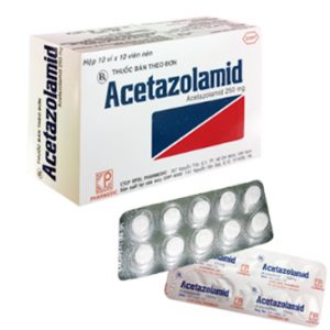 Acetazolamid 250Mg (10 Vỉ x 10 Viên)