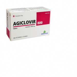 Agiclovir 800 aciclovir Agimexpharm (Hộp 20v)