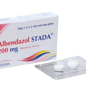 Albendazol 200mg Stada (Hộp 1 vỉ x 2 viên)