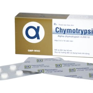 Alpha Chymotrypsin 4200IU Bidiphar (Hộp 3 vỉ x 10 viên nén)