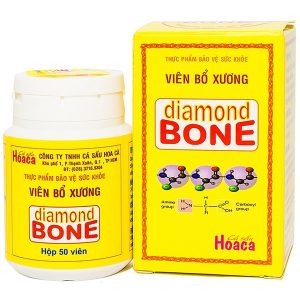 Diamond Bone 50V (Viên Bổ Xương) Cá Sấu Hoa Cà (Hộp)