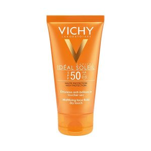Kem Chống Nắng Không Gây Nhờn Rít Vichy Idéal Soleil Mattifying Face Fluid Dry Touch Spf 50 50Ml (Hộp)