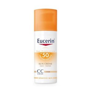 Kem Chống Nắng Trang Điểm Eucerin Sun Creme Face Tinted Cc Fair Spf 50+ Uvb+Uva 50Ml (Tuýp)