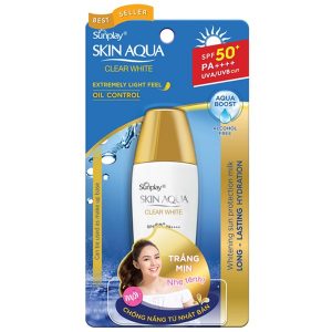 Sữa Chống Nắng Dưỡng Da Trắng Mịn Sunplay Skin Aqua Clear White Spf 50+-pa++++ 25G (Tuýp)