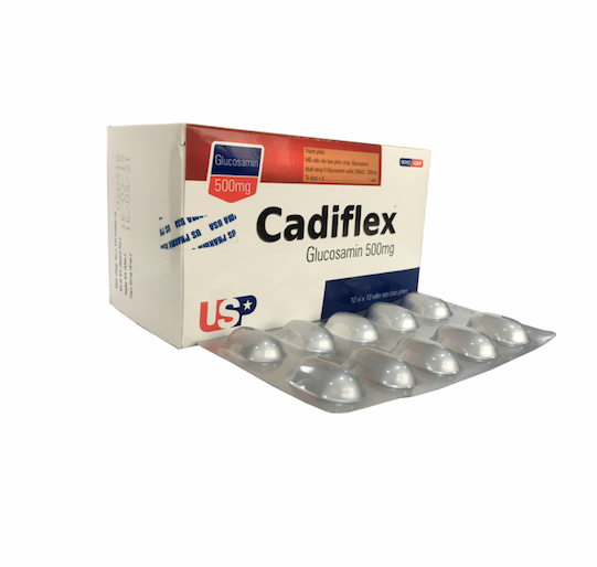 Cadiflex 500 (Hộp 10 vỉ x 10 viên nén bao phim)